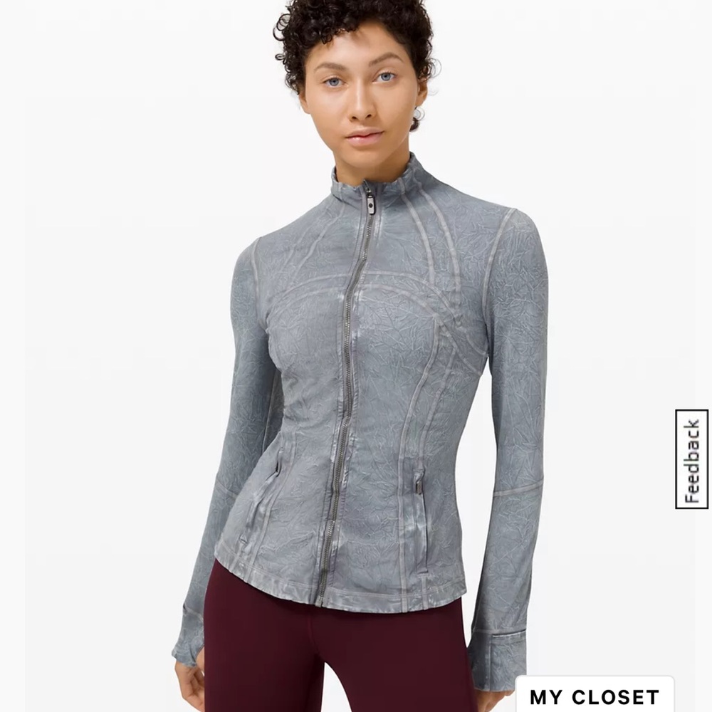 New with Tags. Ice wash asphalt grey Lululemon jacket size 4